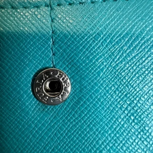 FURLA AUTHENTIC LONG BLUE ZIP AROUND WALLET - Picture 4 of 14